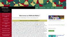 Desktop Screenshot of methodemaths.fr